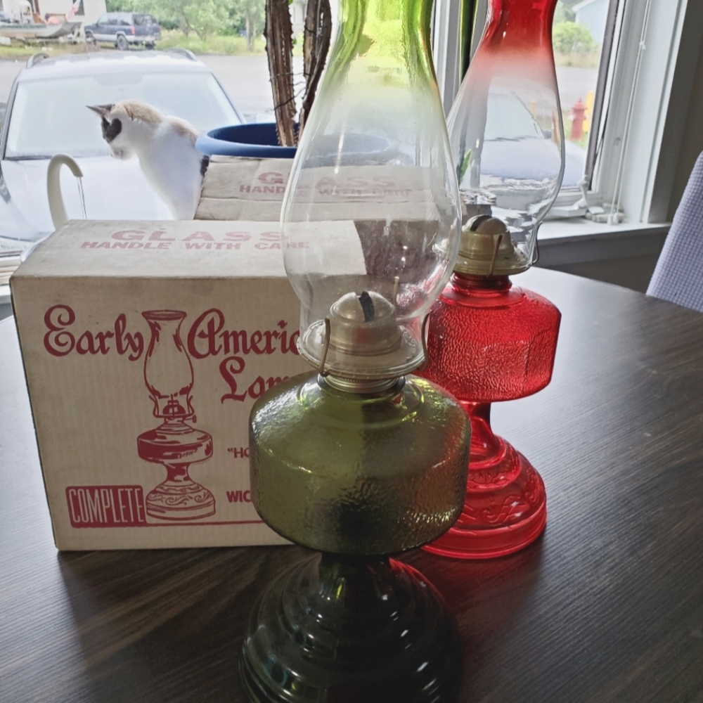 2 Early American Lamps